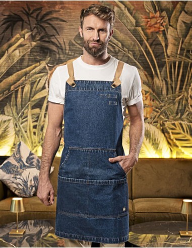 KAL-LS41-Bip Apron Denim Urban-Style